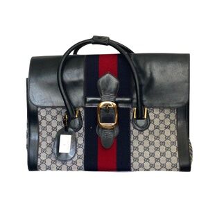 Gucci Vintage Sherry Line Travel Bag